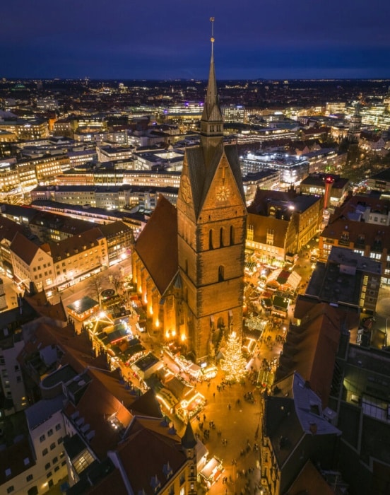 Jarmok v okolí Marktkirche.